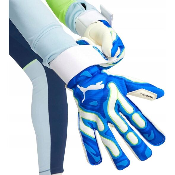 Rękawice bramkarskie Puma Ultra Ultimate Hybrid Sun pomarańczowe 41858 09 11