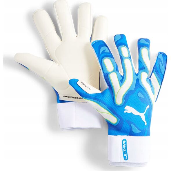 Rękawice bramkarskie Puma Ultra Ultimate Hybrid Sun niebieskie 41858 02 10,5