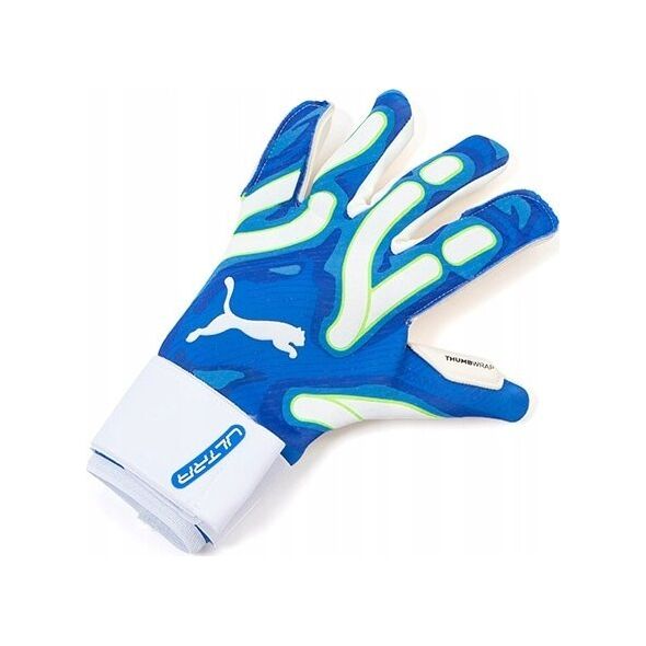 Rękawice bramkarskie Puma Ultra Ultimate Hybrid Sun niebieskie 41858 02 10,5