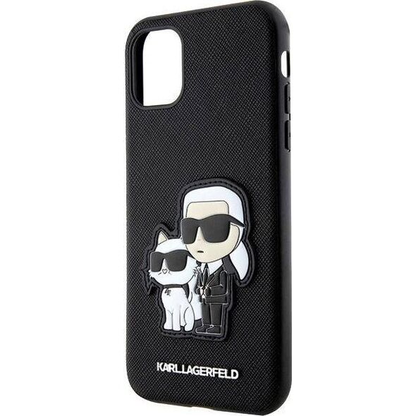 Karl Lagerfeld Etui Karl Lagerfeld KLHCN61SANKCPK Apple iPhone 11/XR hardcase czarny/black Saffiano Karl & Choupette