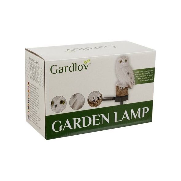 Gardlov LAMPA OGRODOWA SOLARNA - SOWA GARDLOV 23847
