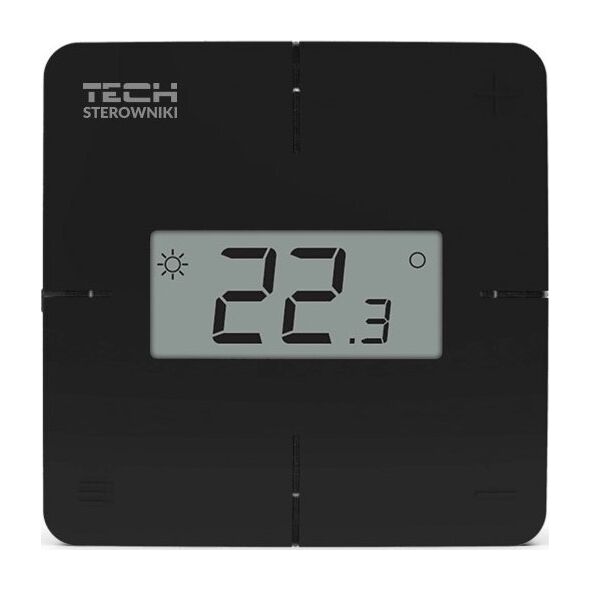 Tech Tech przewodowy regulator pokojowy R-X dedykowany do listwy L-X czarny STRXBK