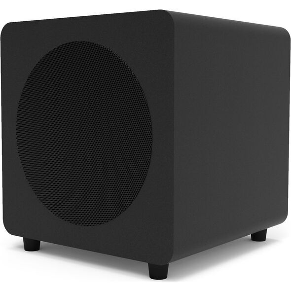 KANTO AUDIO 8-INCH SEALED POWERED SUBWOOFER W. RCA CABLE - MATTE BLACK (INCL. TYPE C & G POWER CORDS)