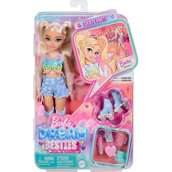 Dream Besties Malibu Skater Doll with Blonde Hair JFX96