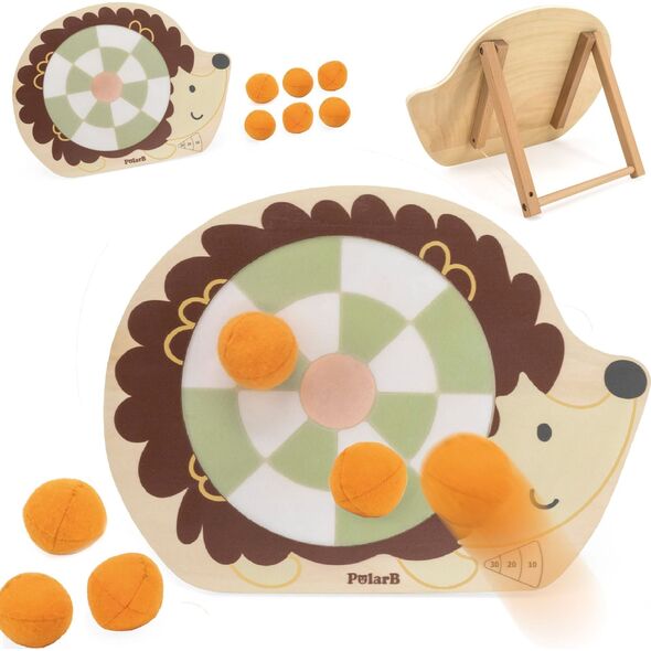 Viga Toys VIGA PolarB Drewniana Gra Zręcznościowa Rzut do Celu Jeżyk