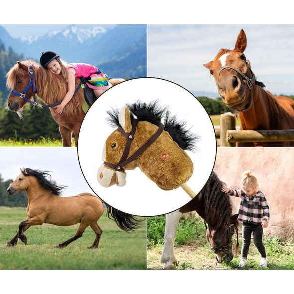 Milly Mally Hobby Koń na Kiju Light Brown EDUKAMP