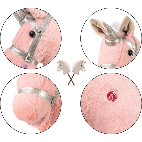 Milly Mally Hobby Koń na Kiju Light Pink EDUKAMP