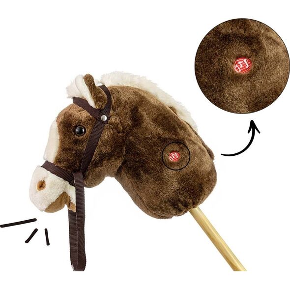 Milly Mally Hobby Koń na Kiju Dark Brown EDUKAMP