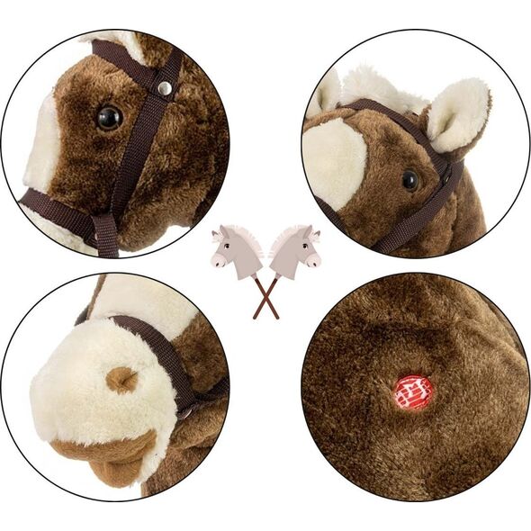 Milly Mally Hobby Koń na Kiju Dark Brown EDUKAMP