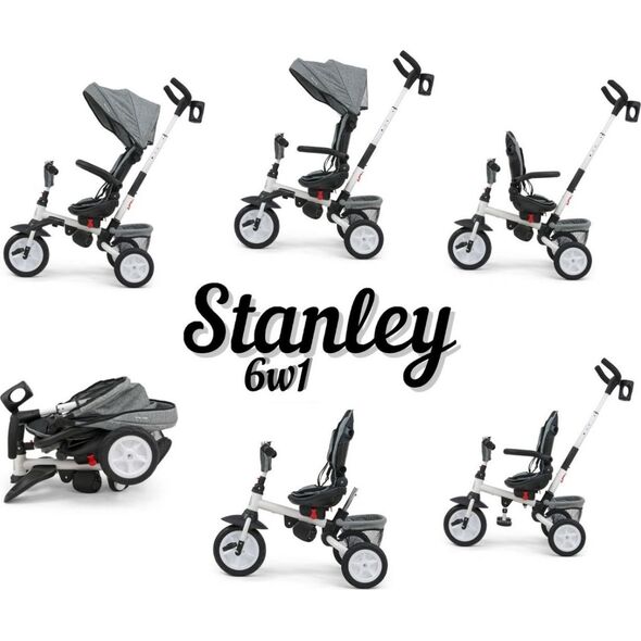 Milly Mally Milly Mally Rowerek Trójkołowy 6w1 Stanley Grey
