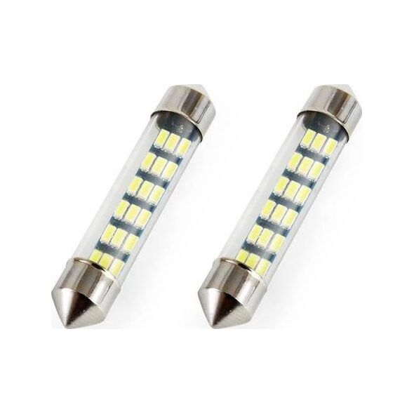 AMiO Żarówki LED STANDARD Festoon C5W 18xSMD 3014 12V 41mm