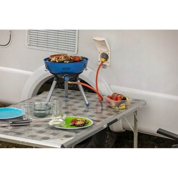 Campingaz Campingaz Party Grill 400 Caravan Connect gas cooker, gas grill (black/blue, 30mbar, with caravan connection, model 2023)