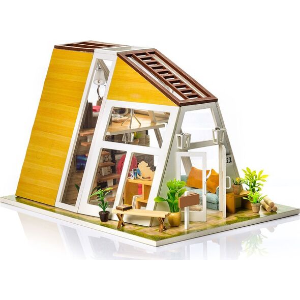 Nice Idea Składany Drewniany Model LED Peter's Dream Hut
