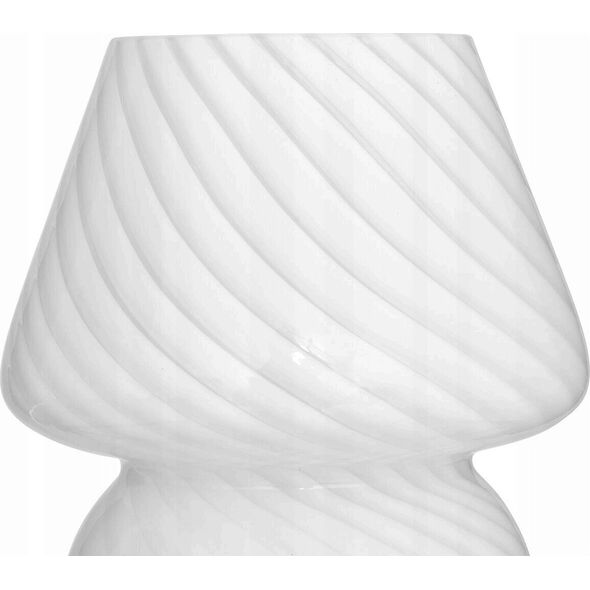 Lampa stołowa Atmosphera Lampa stołowa grzybek CARA, szklana, Ø 15 cm
