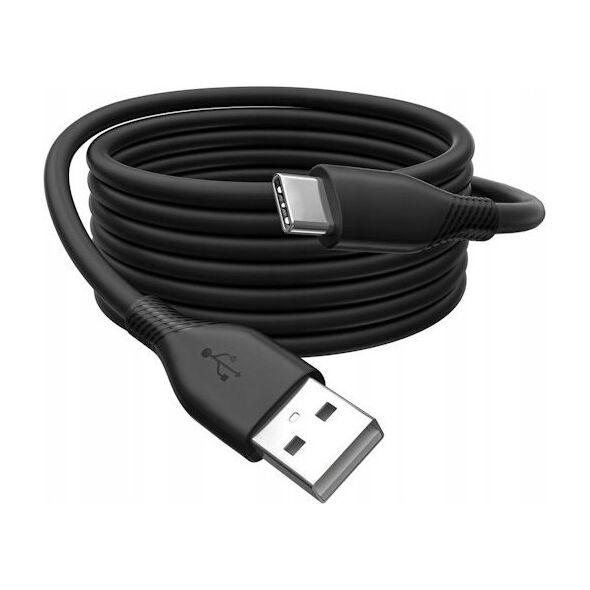 Καλώδιο USB Digitus Digitus USB-A > USB-C 2.0 (ST-ST) 1m Καλώδιο φόρτισης Σιλικόνης 60W Μαύρο