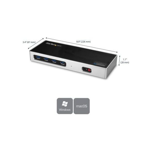 Stacja/replikator StarTech Dual 4K Dock USB-C (DK30A2DH)