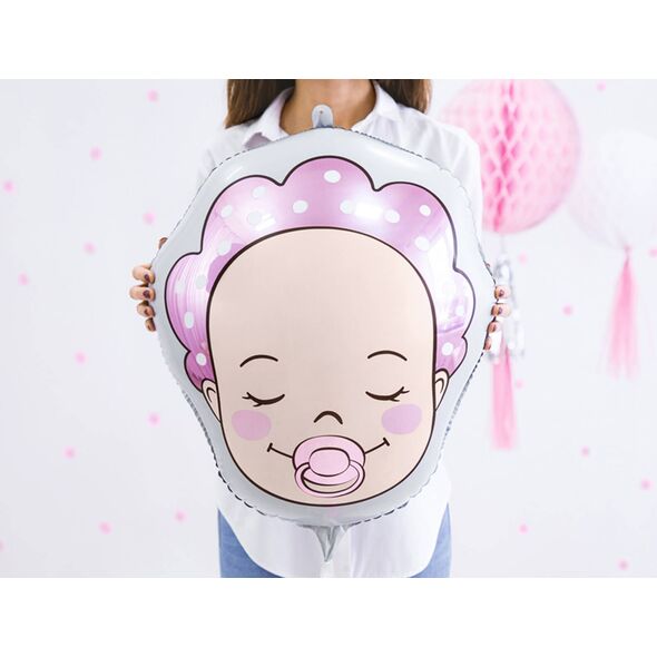 Party Deco Balon foliowy Bobas Dziewczynka - 40 x 45 cm uniwersalny