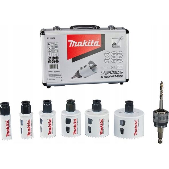 Makita MAKITA ZESTAW OTWORNIC BIM EZYCHANGE  6szt. (ELEKTRYK) 20,25,32,40,51,65mm+1WP+1 ADAPTER