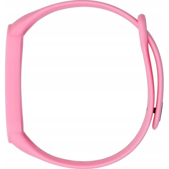 OEM Pasek silikonowy do XIAOMI Mi Band 5 / 6 / 7 różowy (37)