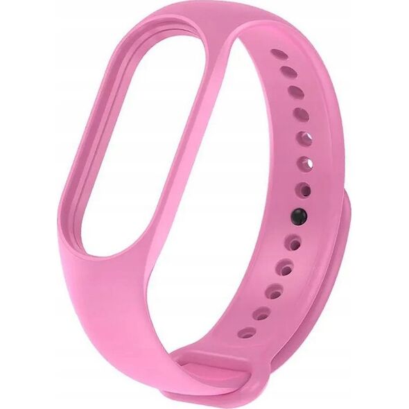 OEM Pasek silikonowy do XIAOMI Mi Band 5 / 6 / 7 różowy (37)