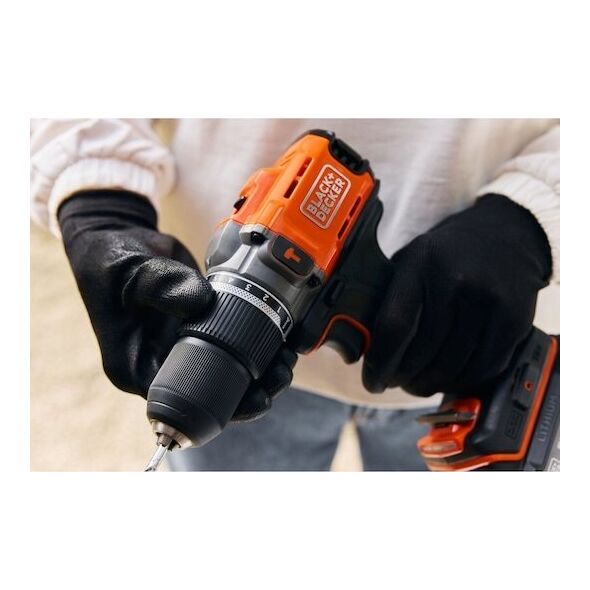 Black&Decker Akku-Schlagbohrschr. 18V 2Ah. Kof BCD383D1XK