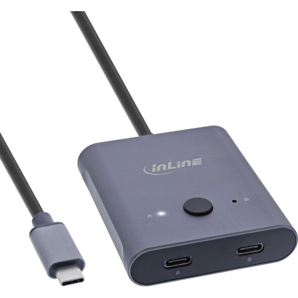 InLine InLine® USB-C switch, bidirectional switch, 10Gb/s, 100W