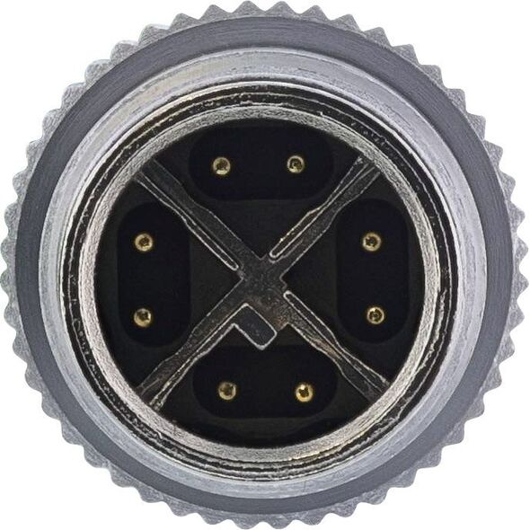 InLine InLine® Industrial network cable, M12 4-pin D-coded male/male, PUR 2m