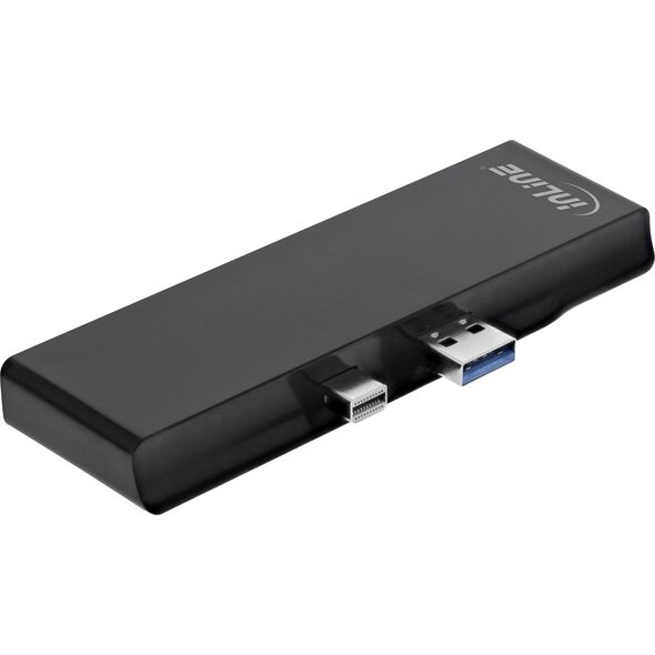 Canyon InLine® MultiHub, Surface Pro 4/5/6, 3-Port USB 3.2 Type-A female, HDMI 4K, Cardreader, black