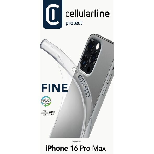 Cellular Line Cellularline Fine Case iPhone 16 Pro Max Clear