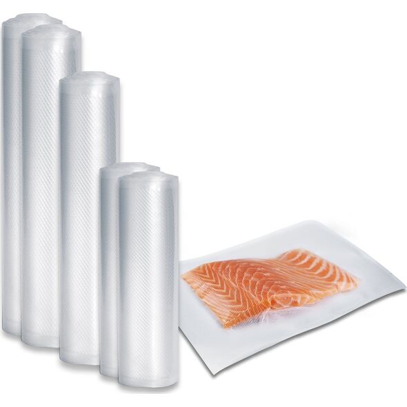 Caso Caso | Foil set 3 for vacuuming + Sous Vide Cooking | 01237 | Dimensions (W x L) 16 x 23 cm, 20 x 600 cm, 28 x 600 cm, 30 x 600 cm