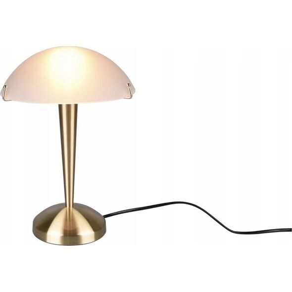 Lampa stołowa DELIGHT Trio RL Pilz II R59261008 lampa stołowa lampka 1x40W E14 mosiądz/biała