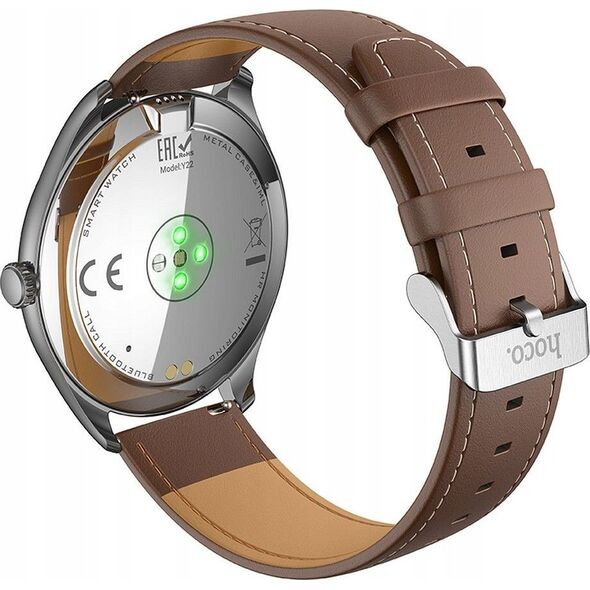 Έξυπνο ρολόι Hoco HOCO smartwatch με λειτουργία κλήσης AMOLED Y22 ασημί