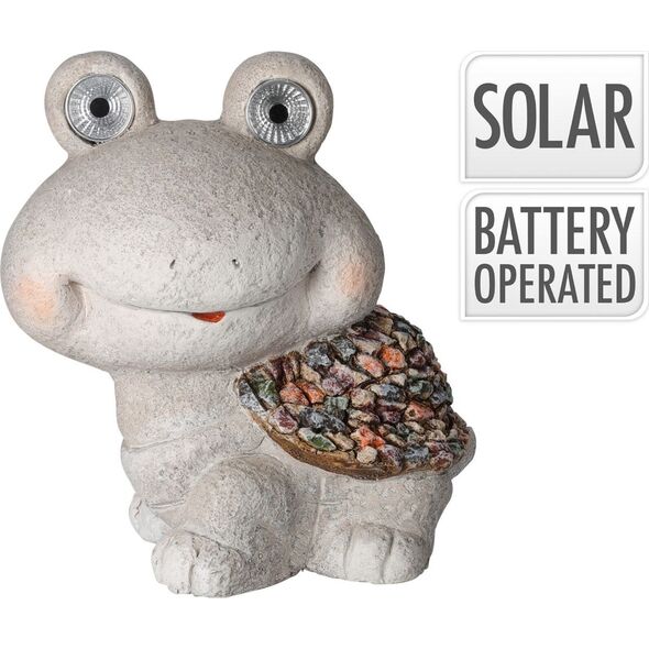 LED outdoor lamp - decoration TURTLE, solar rechargeable, 25x16x27cm