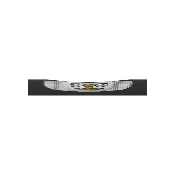 InLine InLine® Patch cable armoured, U/FTP, Cat.6A, black, 1.5m