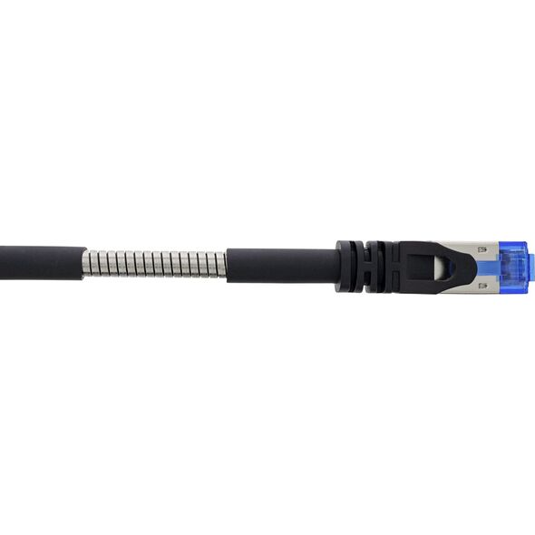 InLine InLine® Patch cable armoured, U/FTP, Cat.6A, black, 15m