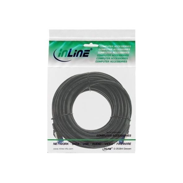 InLine InLine® Patch cable armoured, U/FTP, Cat.6A, black, 10m
