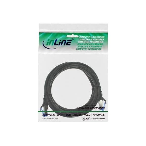 InLine InLine® Patch cable armoured, U/FTP, Cat.6A, black, 2m