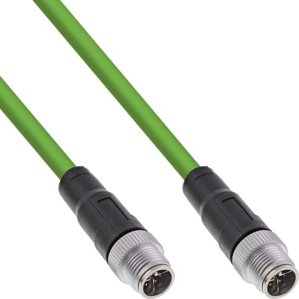 InLine InLine® Industrial network cable, M12 8-pin X-coded male/male, Cat.6A PUR 3m