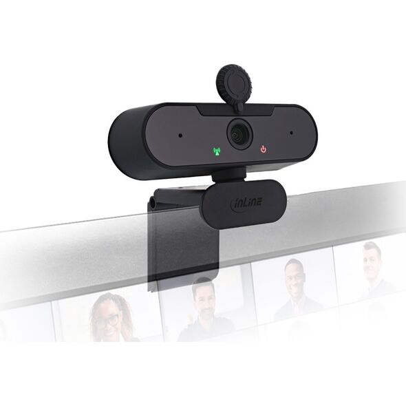 Kamera internetowa InLine InLine® Webcam FullHD 1920x1080/30Hz with autofocus, USB Type-C connection cable