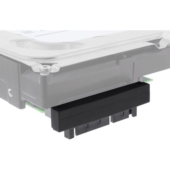 InLine InLine® SATA adaptor, M/F, 22pin (15+7) downward angled