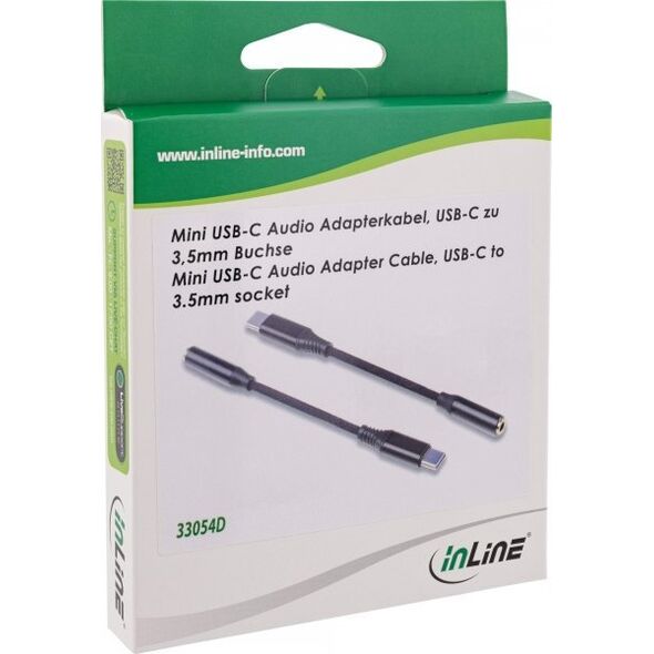 InLine InLine® USB-C audio adapter cable, USB-C to 3.5mm jack