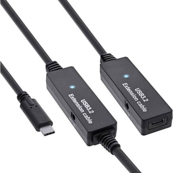 InLine InLine® USB 3.2 Gen.1 active extension, USB-C male to USB-C female, 10m