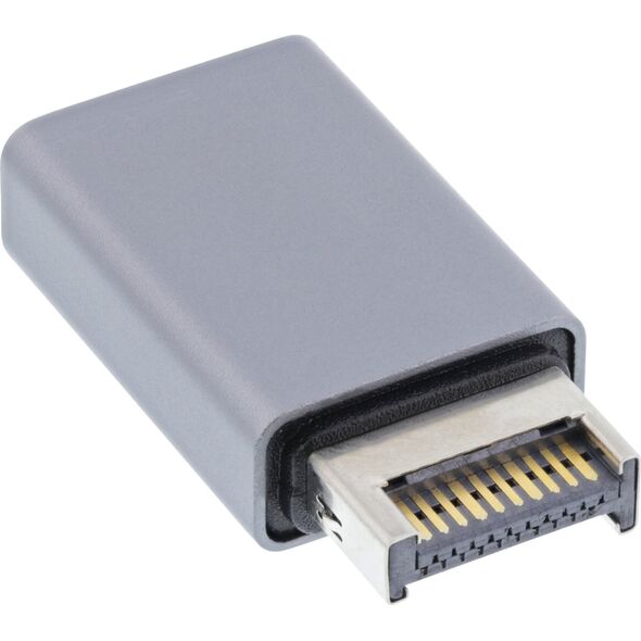 InLine InLine® USB 3.2 adapter, internal USB-E front panel male to USB-A female