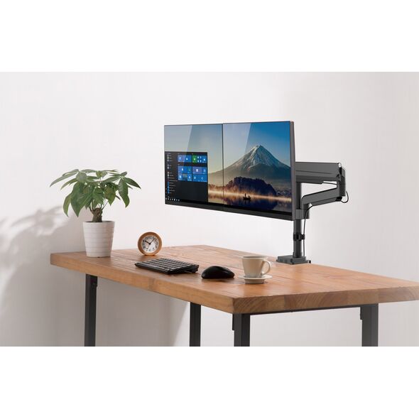 InLine InLine® Desktop Mount with Lifter movable for two Displays up to 82cm 32" max. 9kg