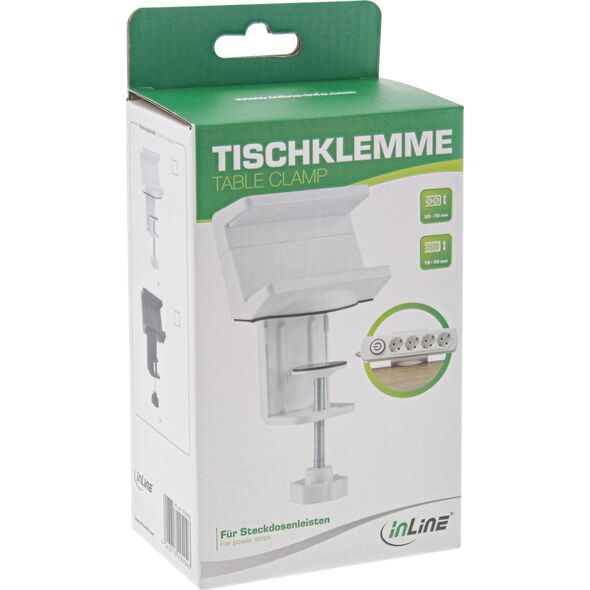 InLine InLine® Table clamp for socket strip, black