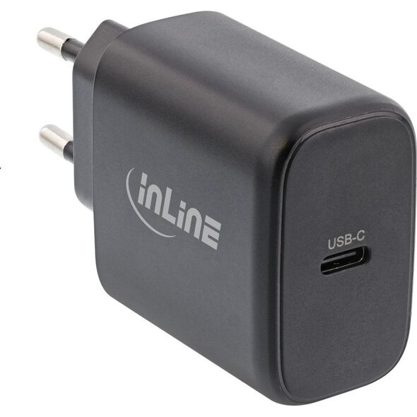 InLine InLine® USB PD power supply, GaN charger, Single USB-C, Power Delivery, 65W, black