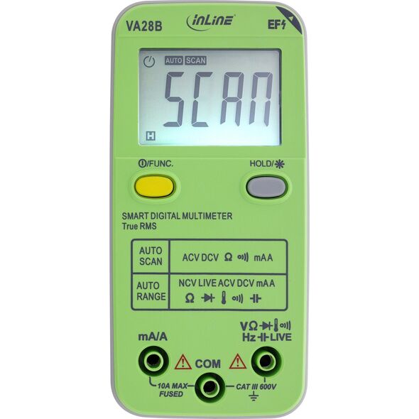 Kalkulator InLine InLine® Multimeter with Auto-Range and Autoscan, pocket size