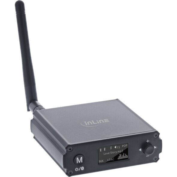 InLine InLine® Bluetooth 5.1 HiFi Receiver & USB DAC, with LCD
