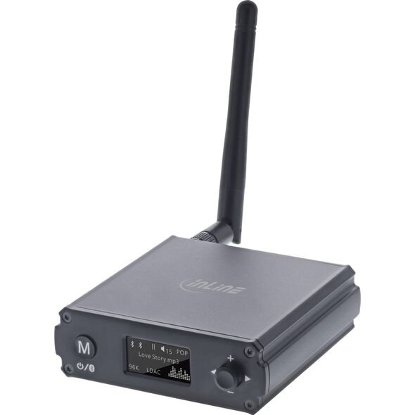 InLine InLine® Bluetooth 5.1 HiFi Receiver & USB DAC, with LCD