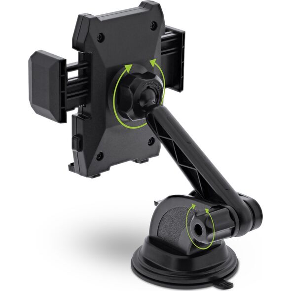 InLine InLine® Smartphone Windshield Car holder with suction cup or for ventilation grille, ONE CLICK EASY II, universal